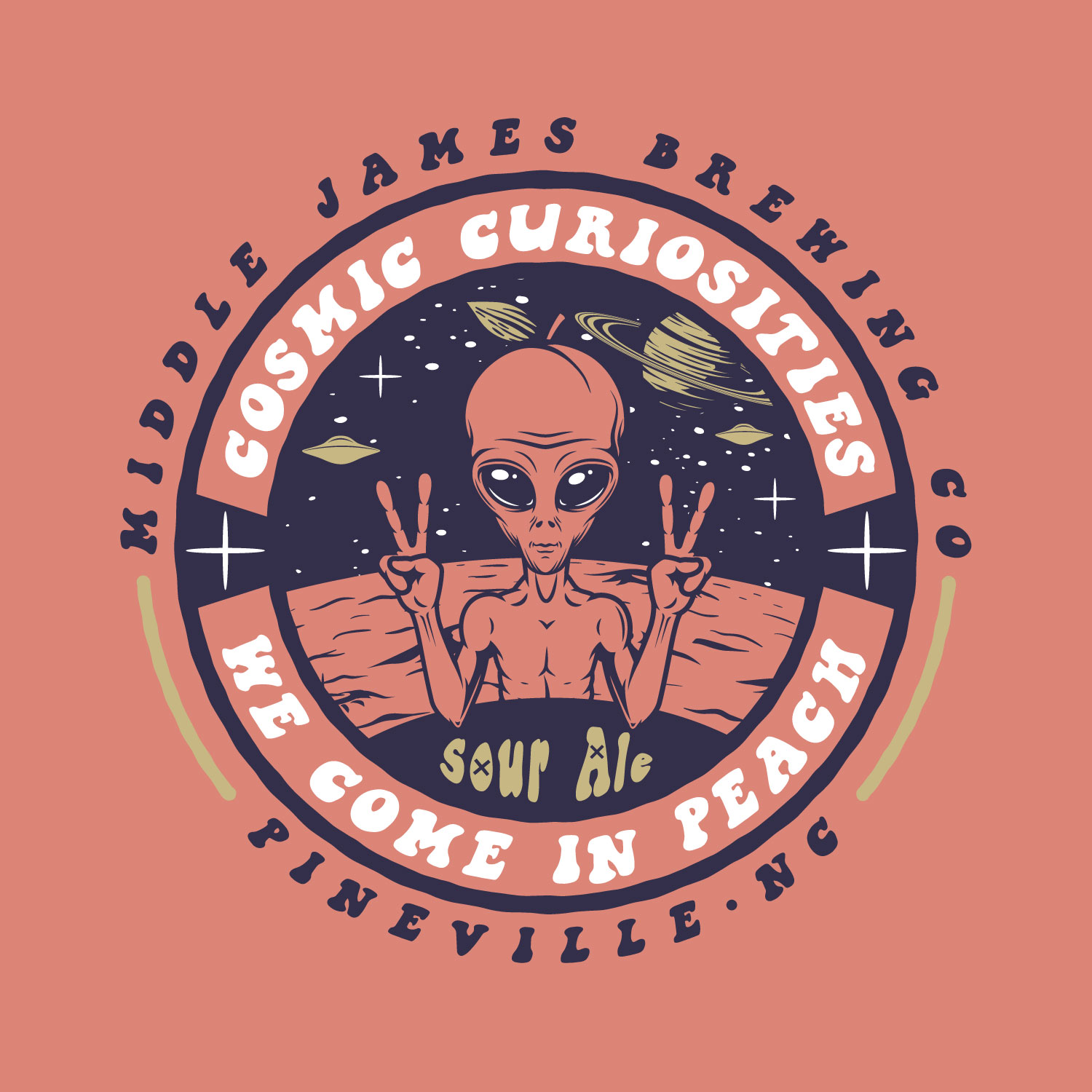 Cosmic Peach Shirt